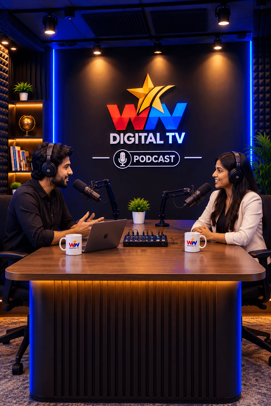 WIN Digital TV professional podcast studio