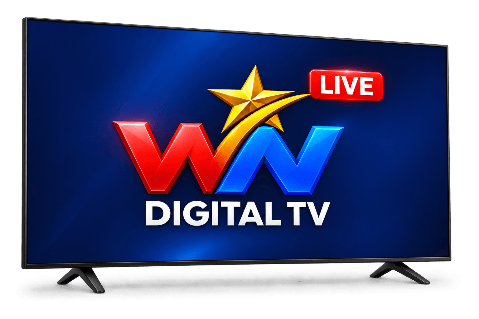 WIN Digital TV live television mockup